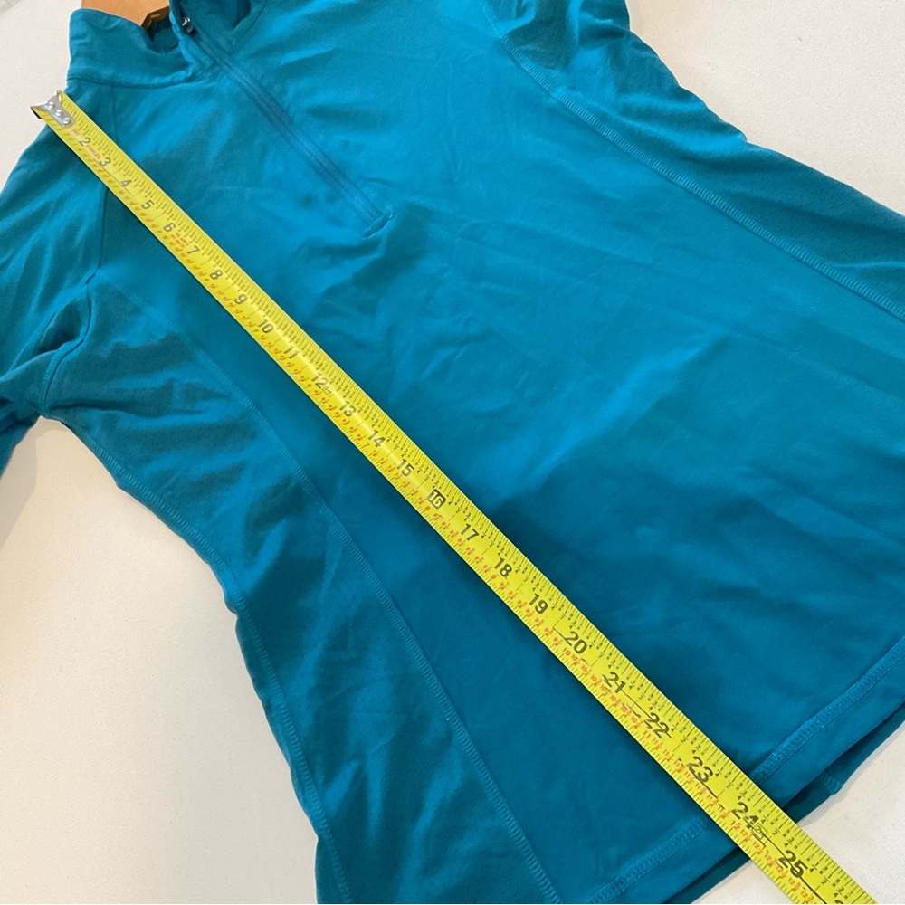 NWOT Runningskirts.com Women’s L Teal Half Zip Pullover Long Sleeve Running Vent - Picture 11 of 11
